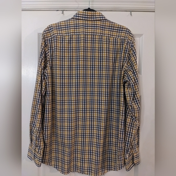 Men's BANANA REPUBLIC Camden Fit Checked Long Sleeve Button Down Shirt - Picture 6 of 7